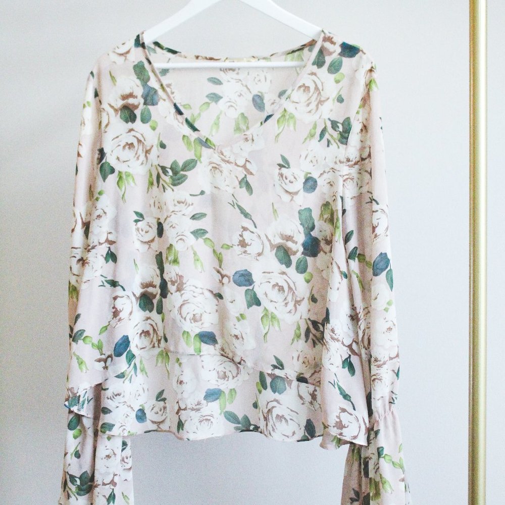 Blush Floral Blouse